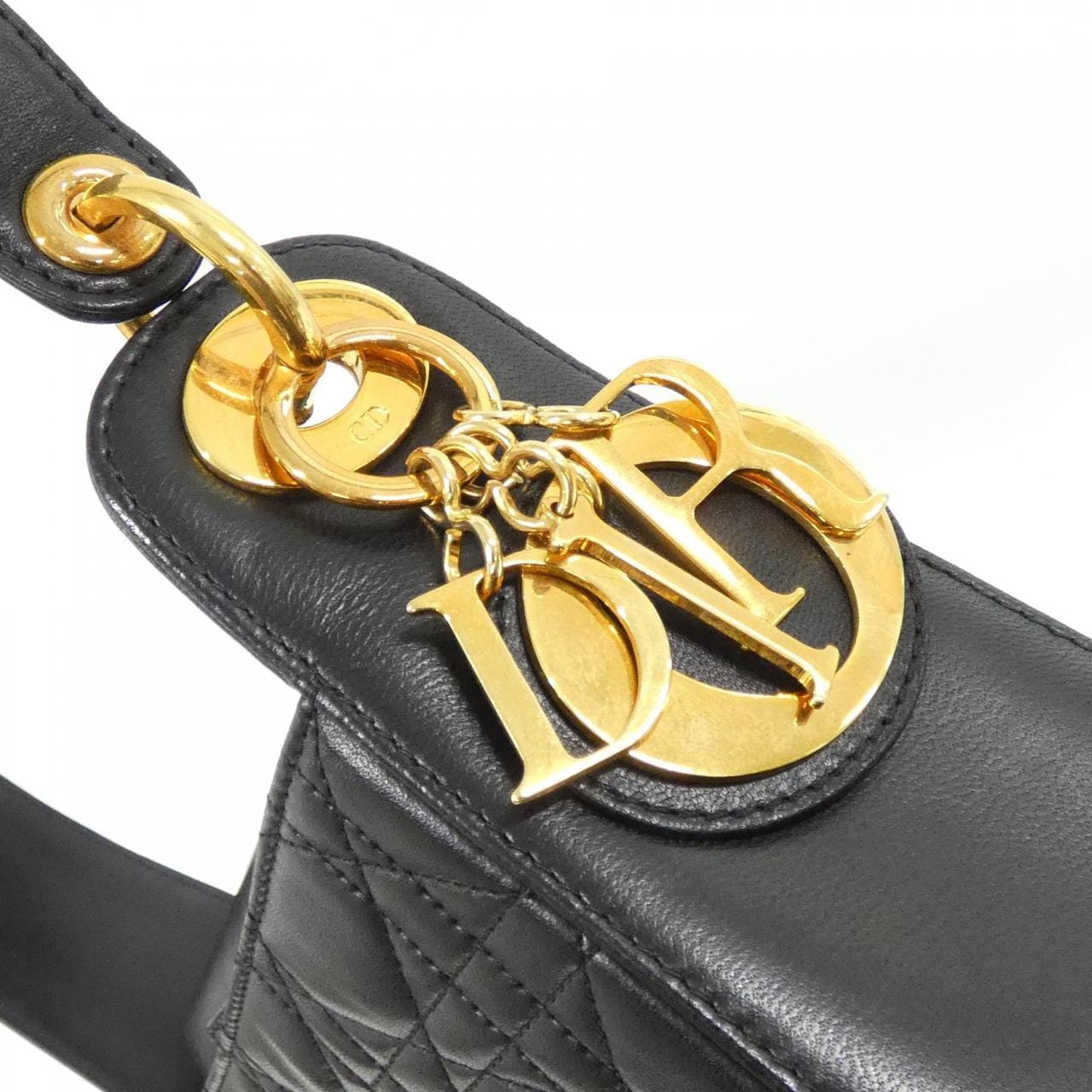 DIOR Shoulder Bag Lambskin Black Lambskin Rank A - Thumbnail 6