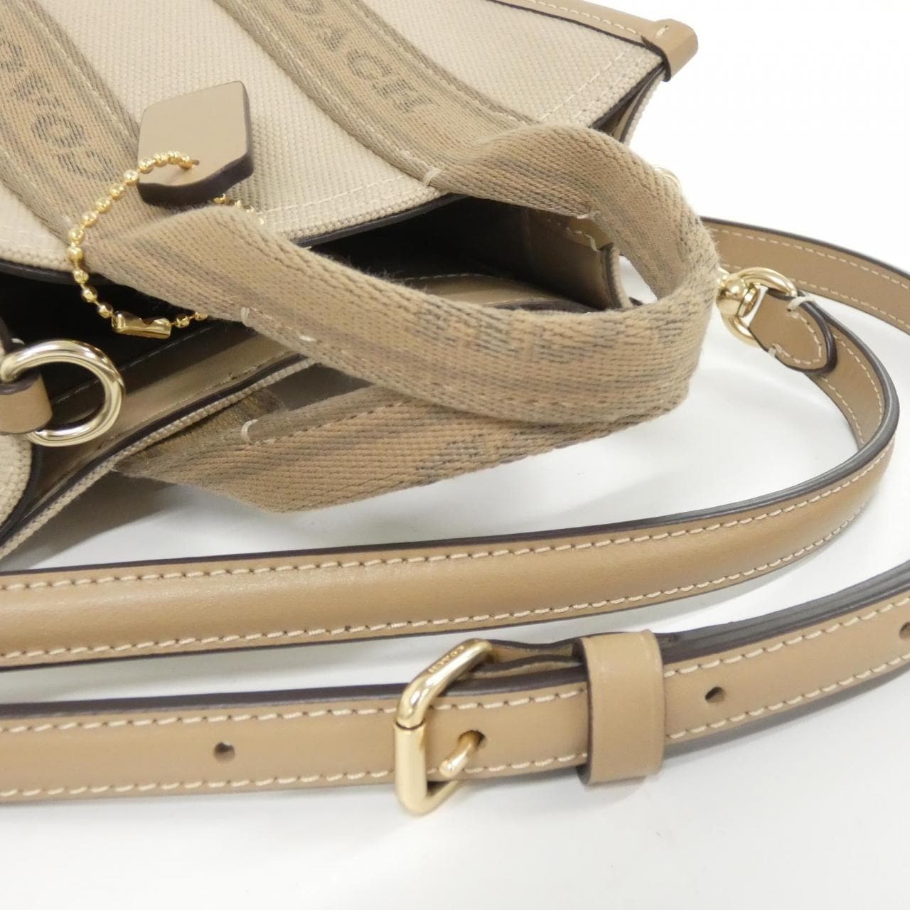 COACH CAQ02 Bag Canvas Black Canvas - Thumbnail 3