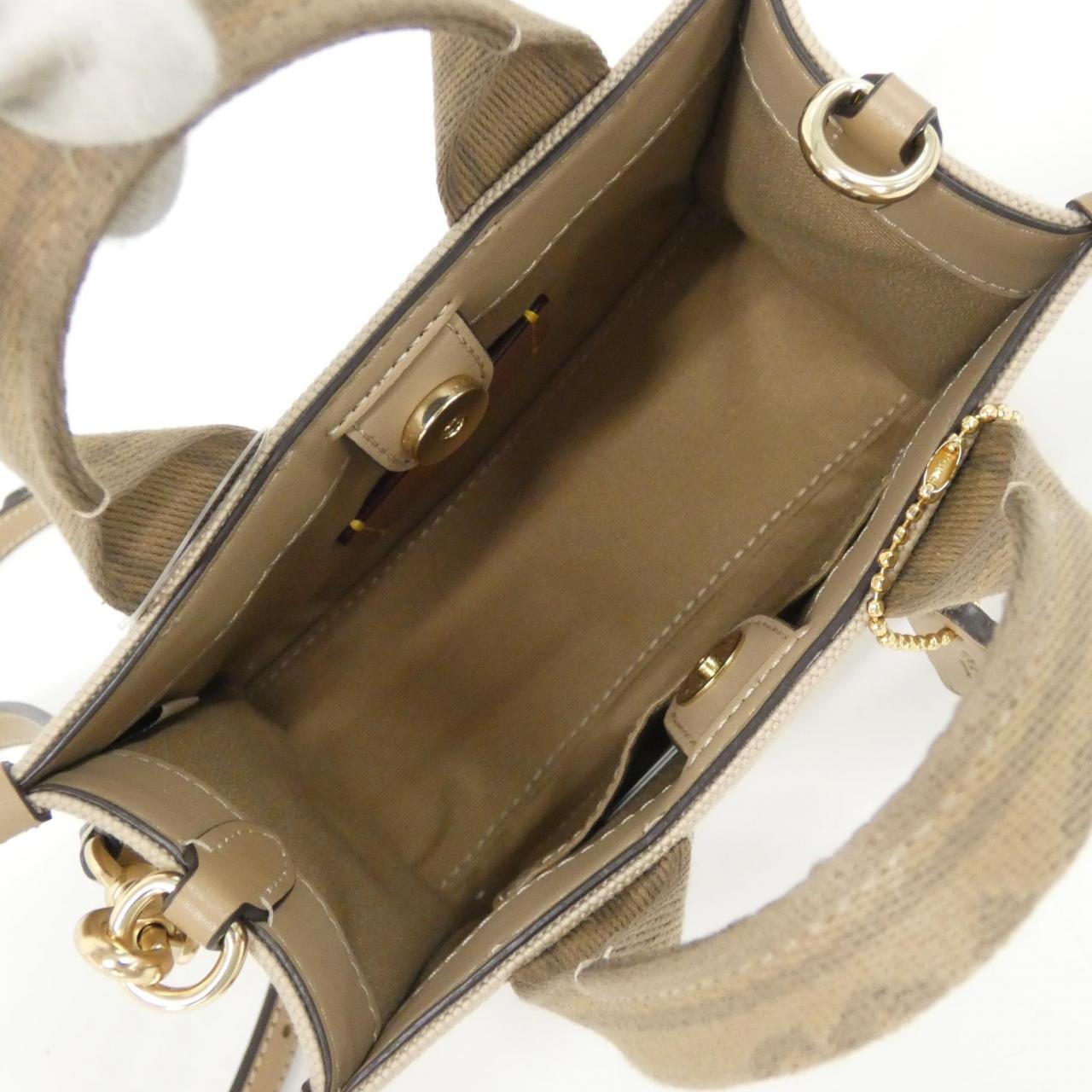 COACH CAQ02 Bag Canvas Black Canvas - Thumbnail 4