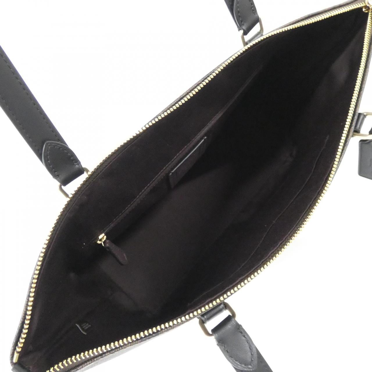 COACH CW381 Bag Canvas Black Canvas - Thumbnail 6