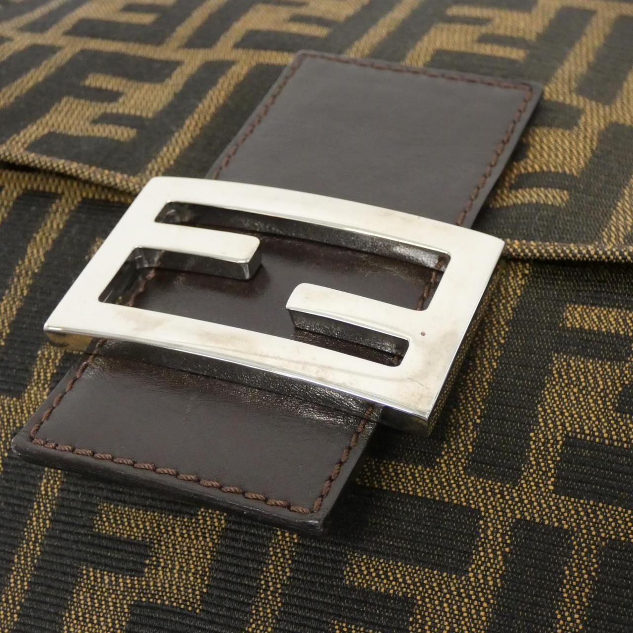 FENDI Baguette 26730 Shoulder Canvas Black Canvas - Thumbnail 4