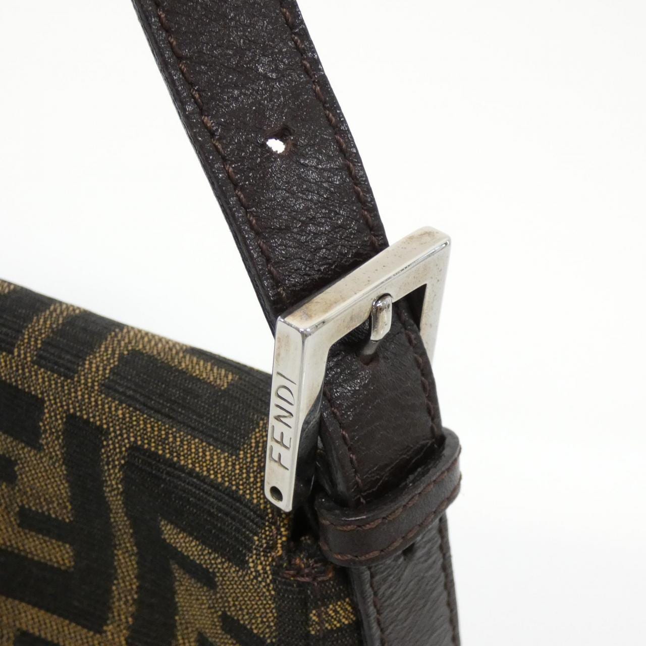 FENDI Baguette 26730 Shoulder Canvas Black Canvas - Thumbnail 5