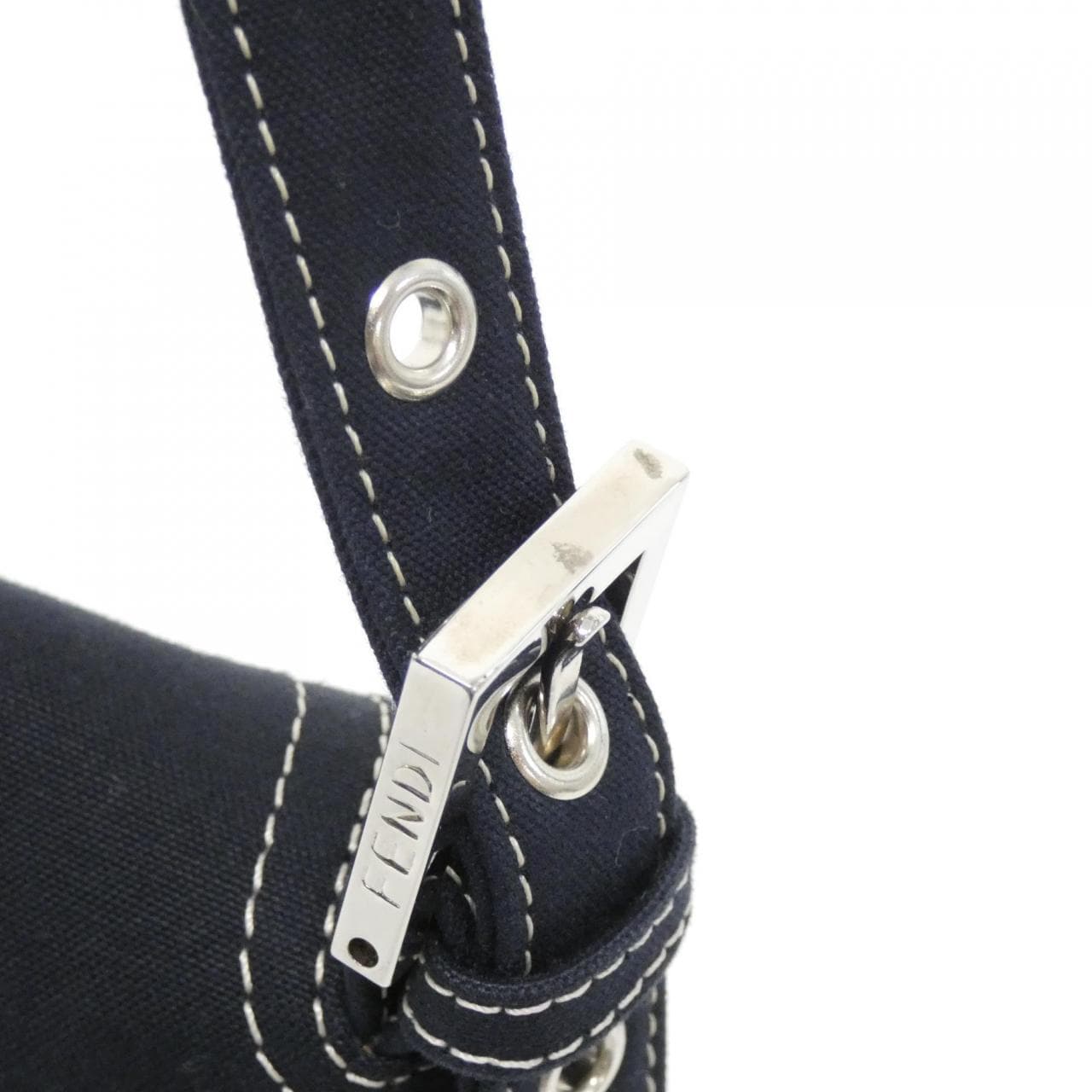 FENDI Shoulder Canvas Navy Canvas Rank A - Thumbnail 7