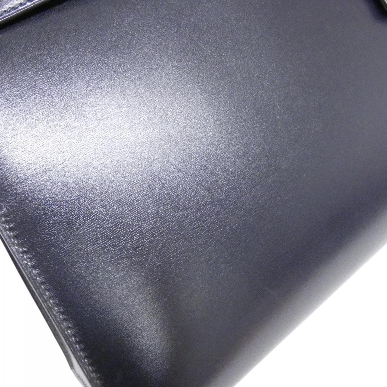 HERMES HERMÈS Kelly 001858CC Bag Box Calf 藍色 Box 皮 中古品A - 縮圖 5