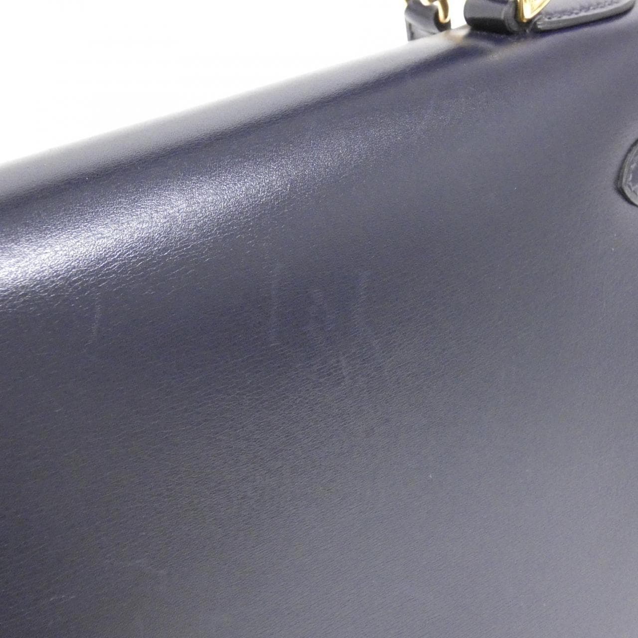 HERMES HERMÈS Kelly 001858CC Bag Box Calf 藍色 Box 皮 中古品A - 縮圖 6