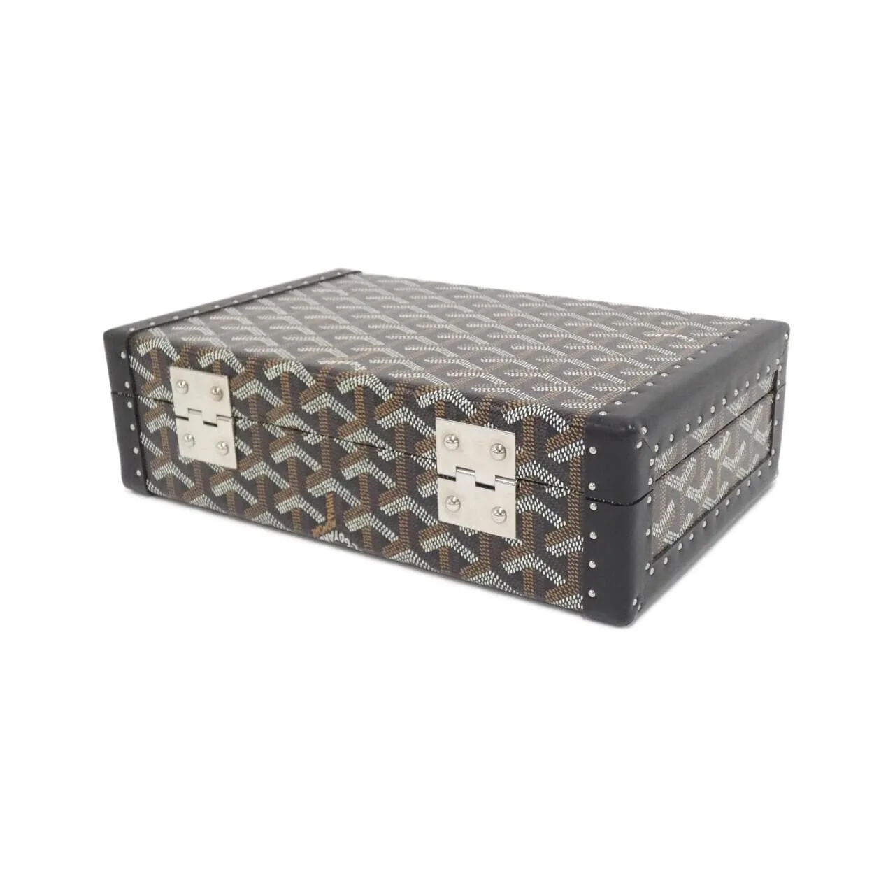 GOYARD Wallet Canvas 黑色 帆布 中古品A - 縮圖 2