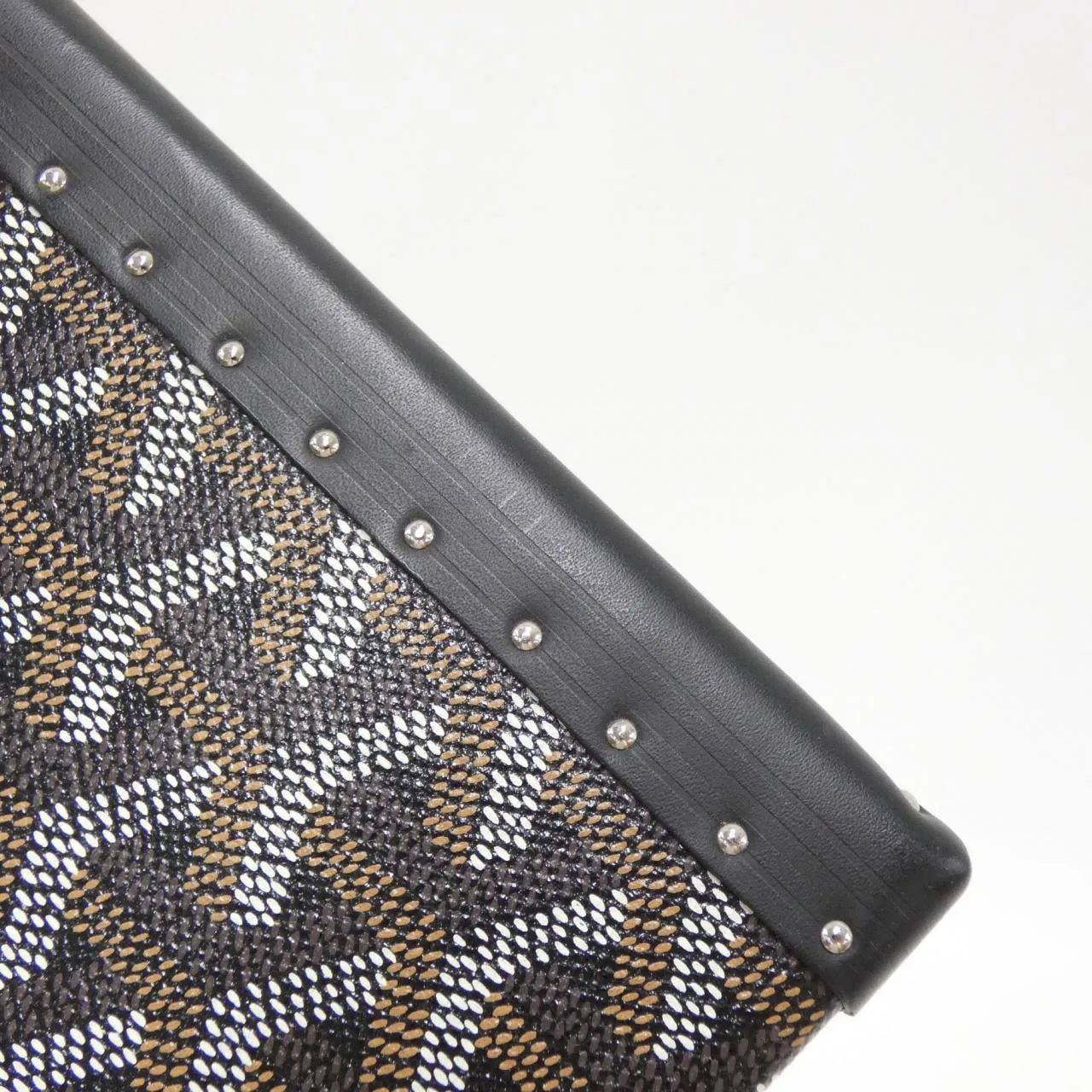 GOYARD Wallet Canvas 黑色 帆布 中古品A - 縮圖 5