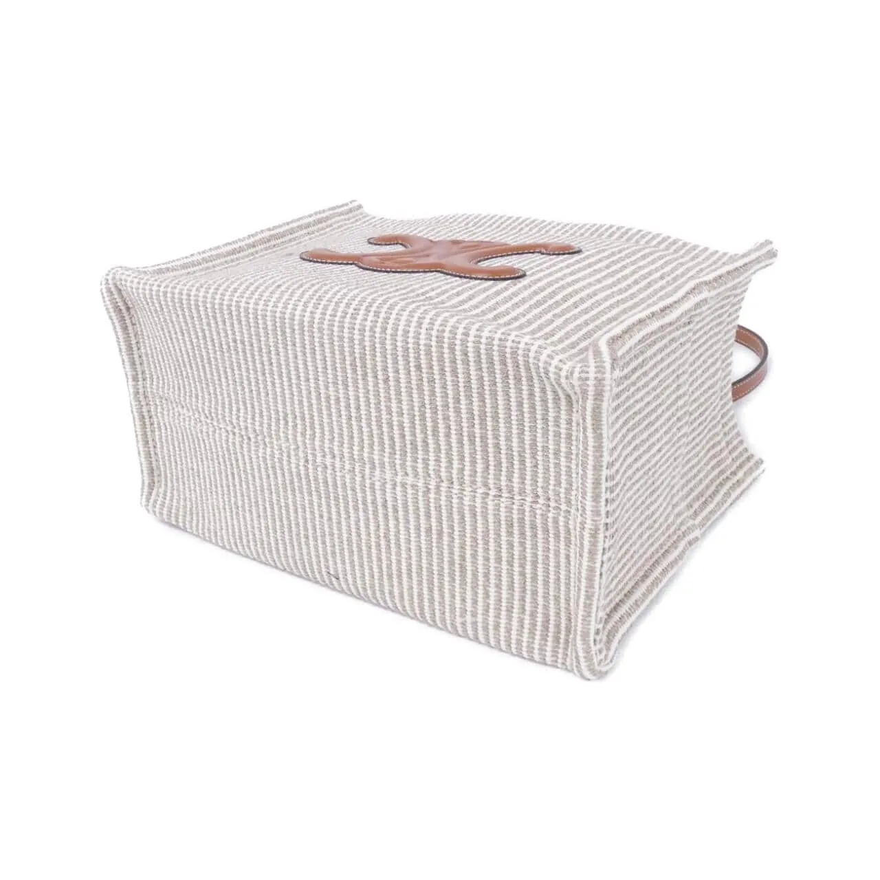 CELINE Cabas 199162FEE Handbag Canvas 米色 帆布 新品 - 縮圖 3