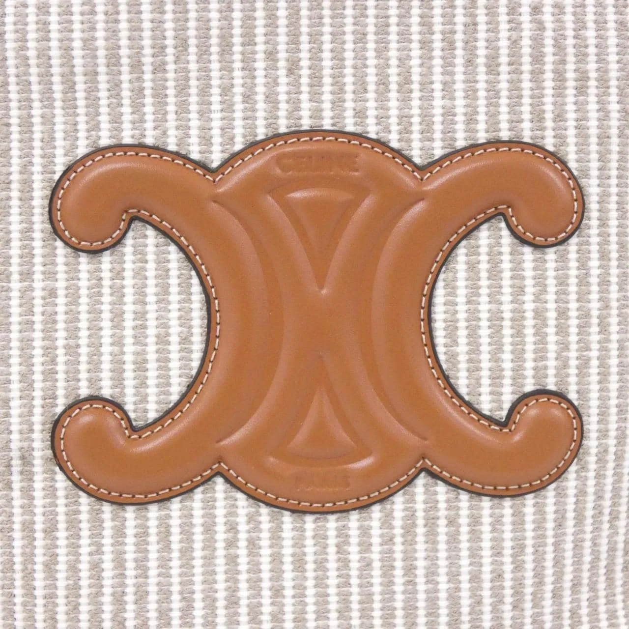 CELINE Cabas 199162FEE Handbag Canvas 米色 帆布 新品 - 縮圖 4