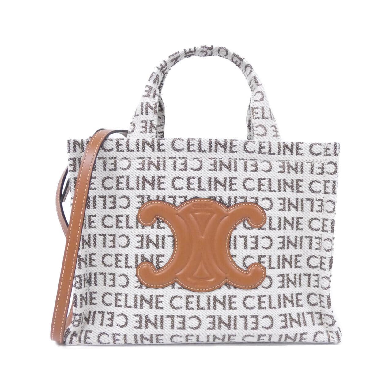CELINE Cabas 199162FEF Handbag Canvas