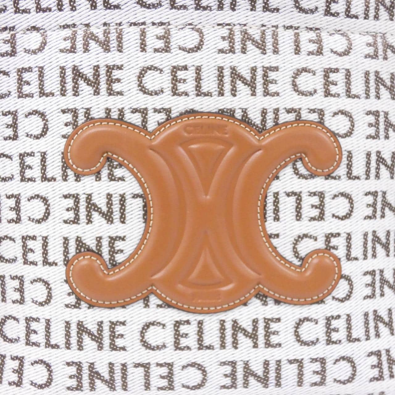 CELINE Cabas 199162FEF Handbag Canvas 4