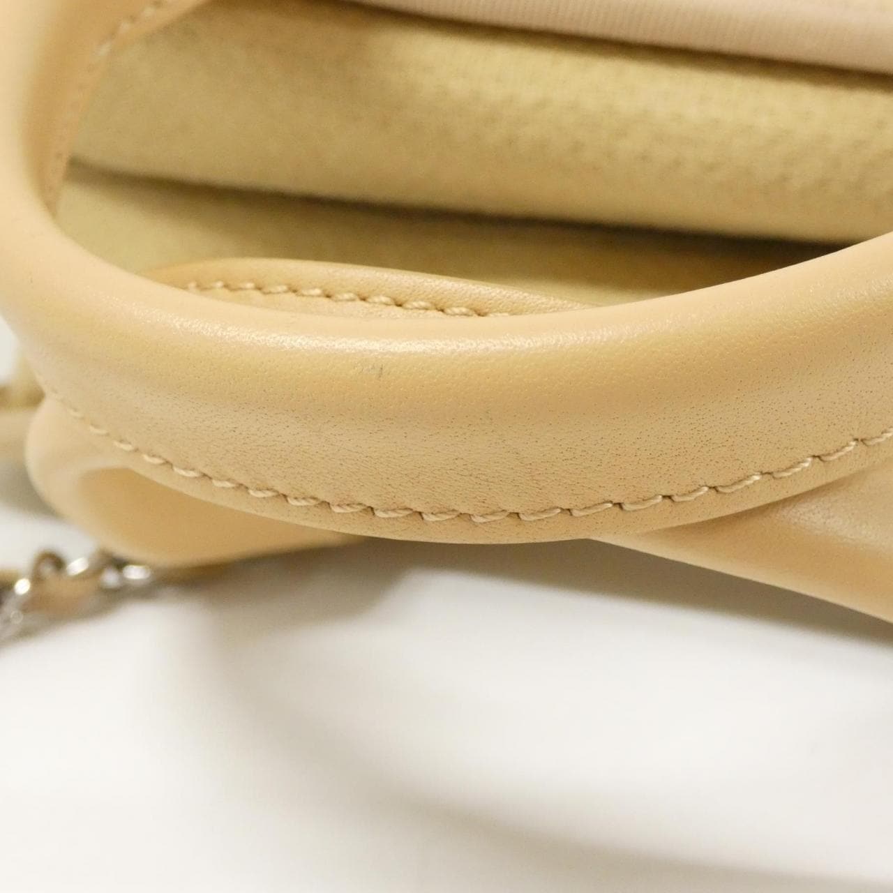 CHANEL Deauville 92749 Boston Bag Beige - Thumbnail 6