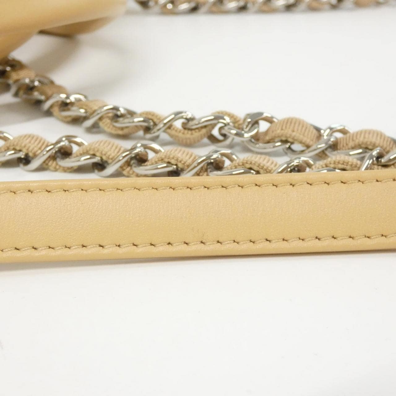 CHANEL Deauville 92749 Boston Bag Beige - Thumbnail 7