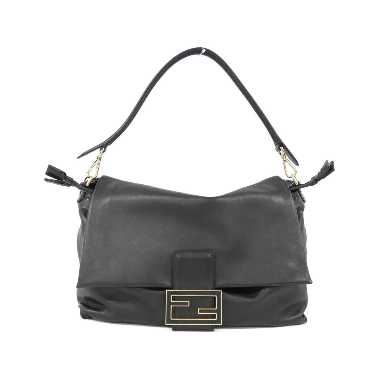 FENDI Baguette 8BR834 AQ0D Shoulder Leather Black