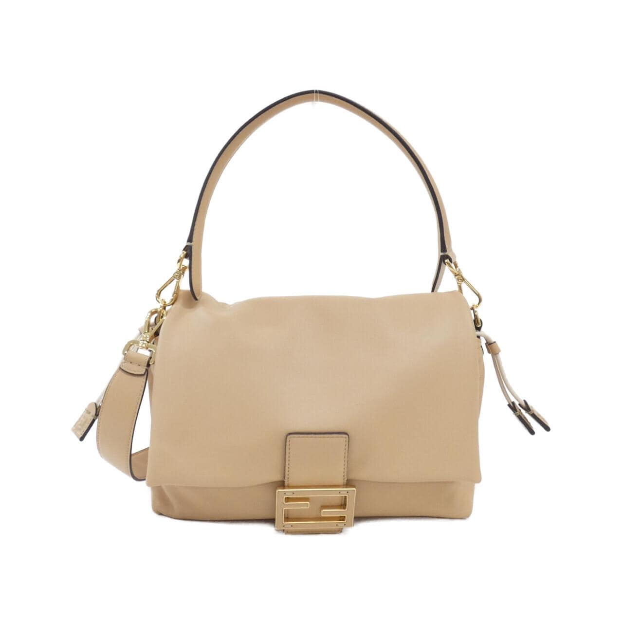 FENDI Baguette 8BR833 AQ0D Shoulder Leather Black