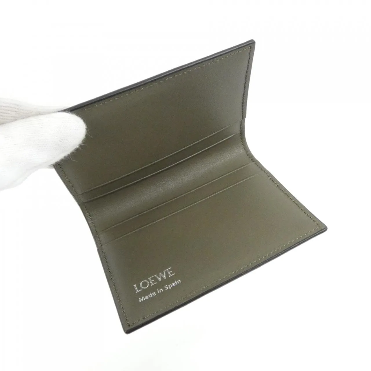 LOEWE CEM1Q95X01 Card Case Black New - Thumbnail 4