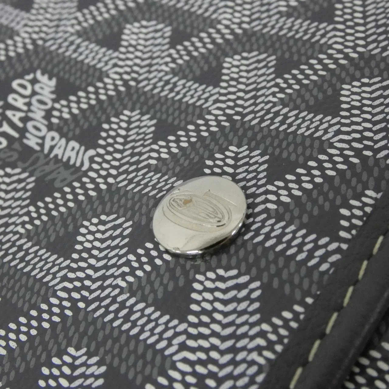 GOYARD Shoulder Canvas 黑色 帆布 中古品A - 縮圖 4