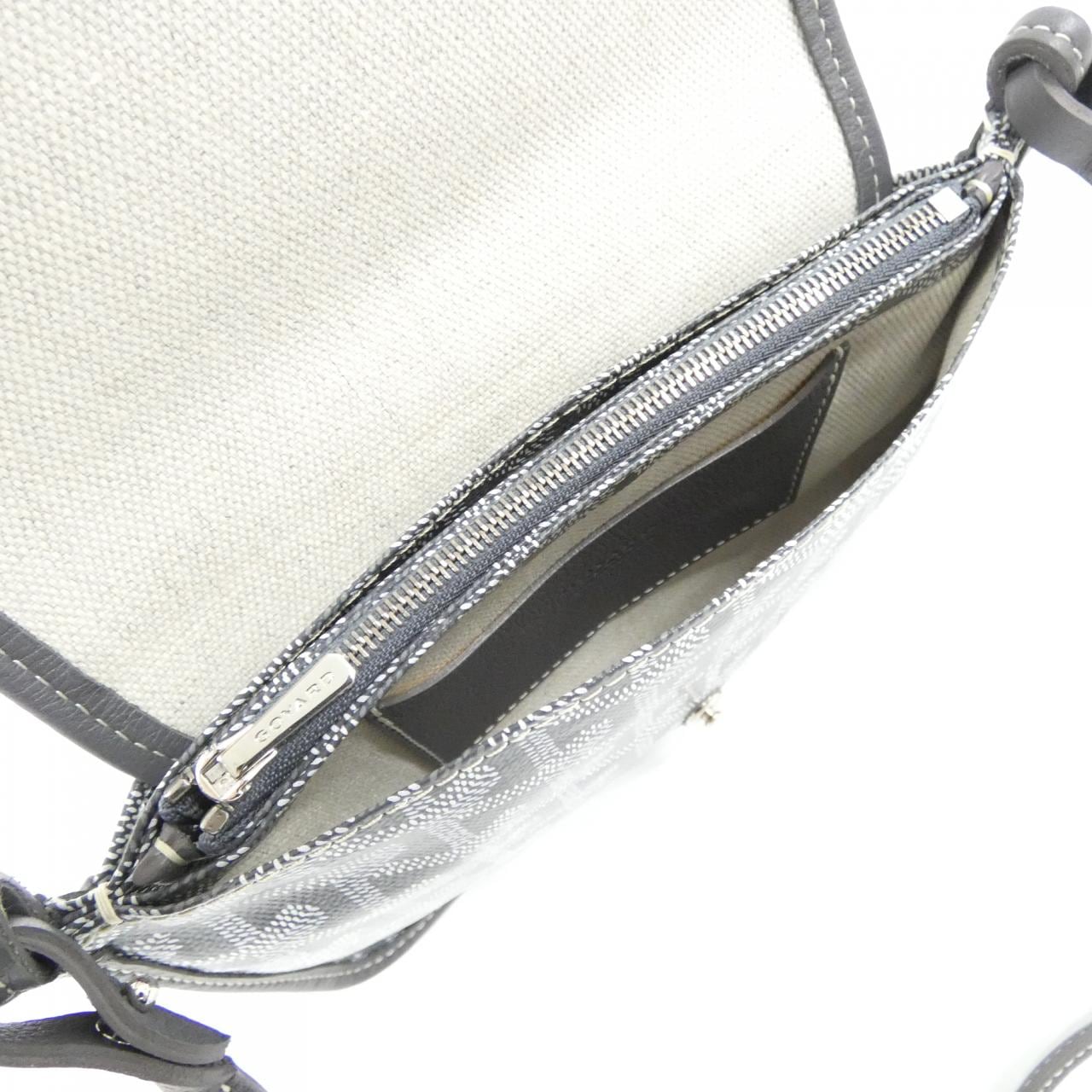 GOYARD Shoulder Bag Canvas Black Canvas - Thumbnail 6