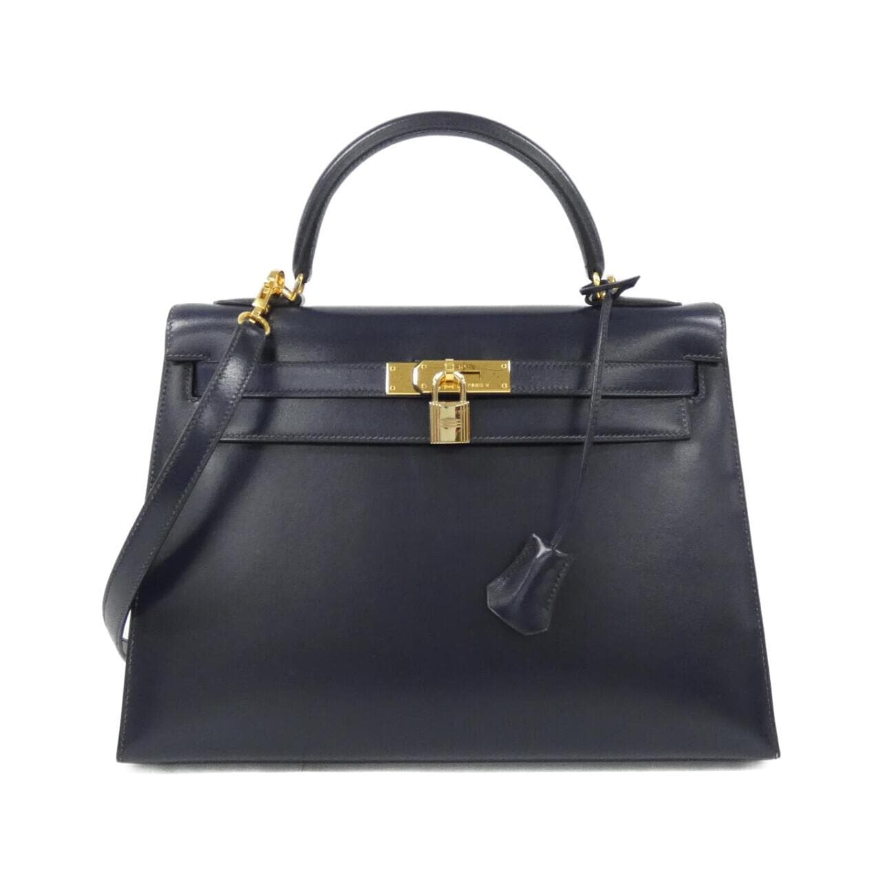 HERMES HERMÈS Kelly 001858CC Bag Box Calf Blue