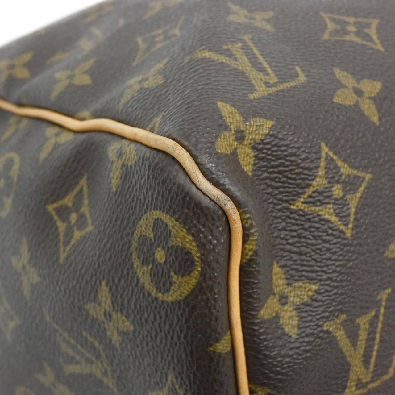 LOUIS VUITTON Keepall M41428 Boston Bag Monogram 黑色 Monogram 中古品B - 縮圖 2