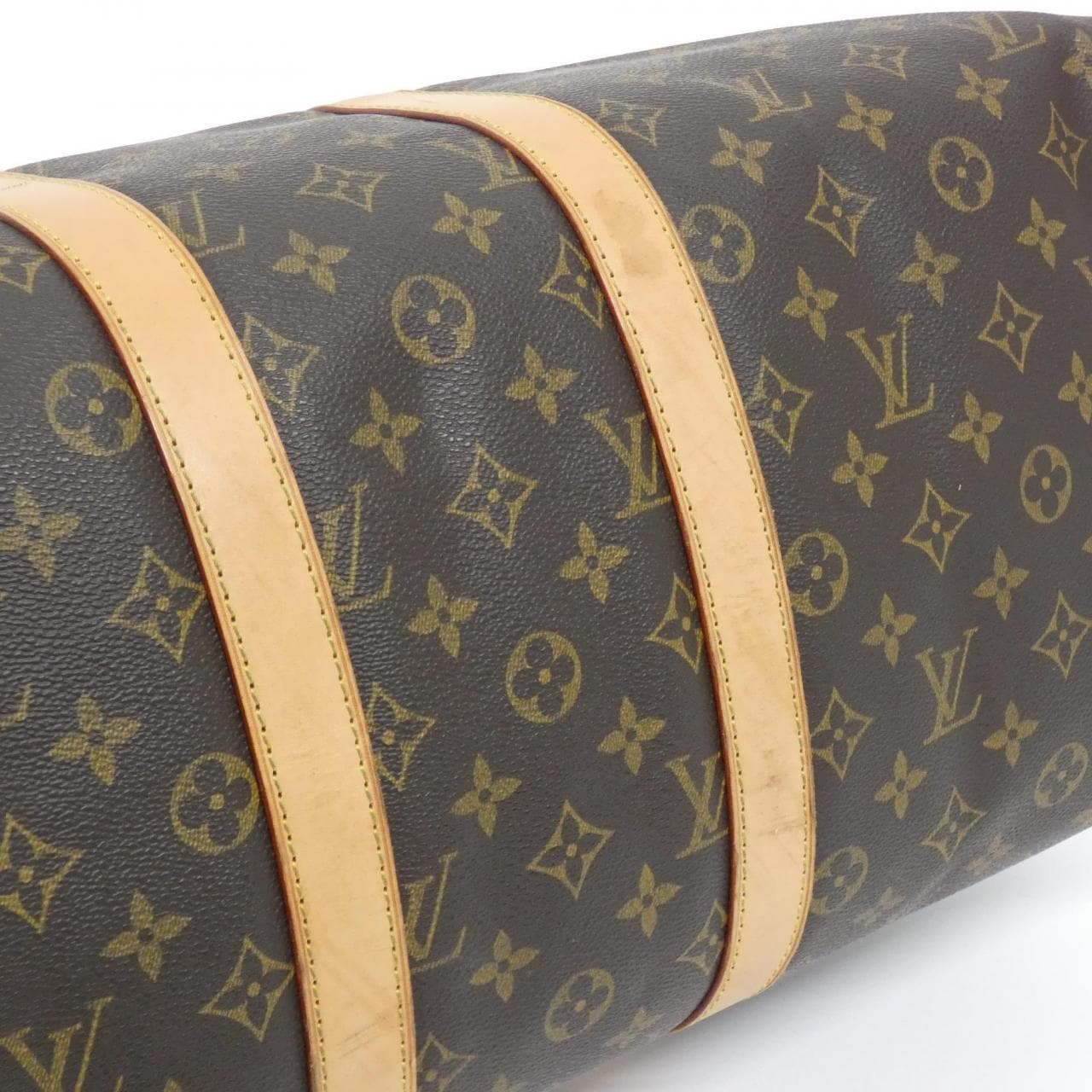 LOUIS VUITTON Keepall M41428 Boston Bag Monogram 黑色 Monogram 中古品B - 縮圖 3
