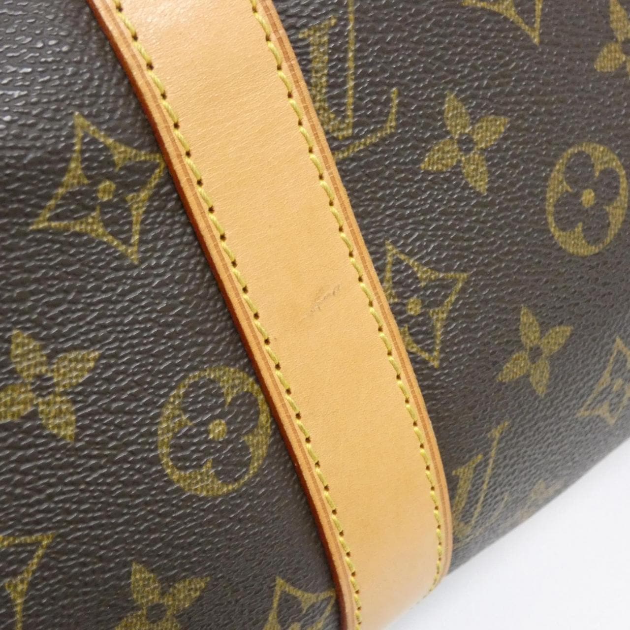 LOUIS VUITTON Keepall M41428 Boston Bag Monogram 黑色 Monogram 中古品B - 縮圖 4
