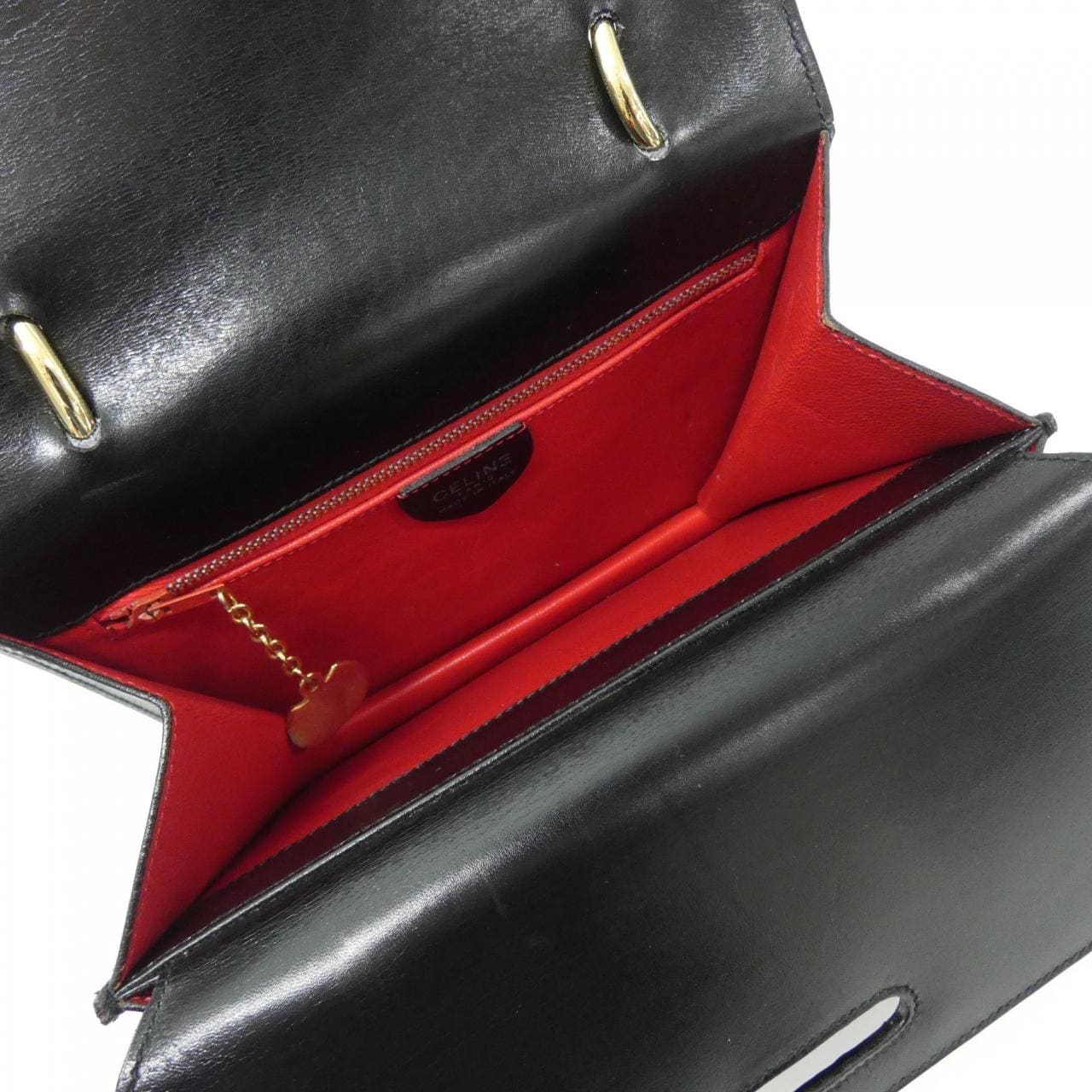 CELINE Bag Leather 黑色 皮革 中古品B - 縮圖 8