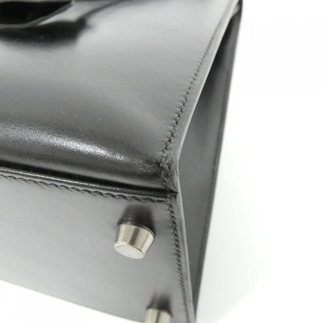 HERMES HERMÈS Kelly 039202CR Bag Box Calf Black Box Calf Leather - Thumbnail 3