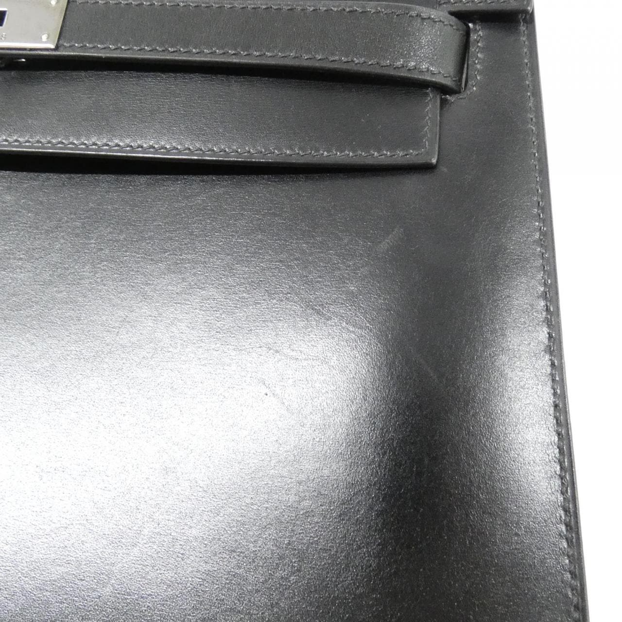 HERMES HERMÈS Kelly 039202CR Bag Box Calf Black Box Calf Leather - Thumbnail 4