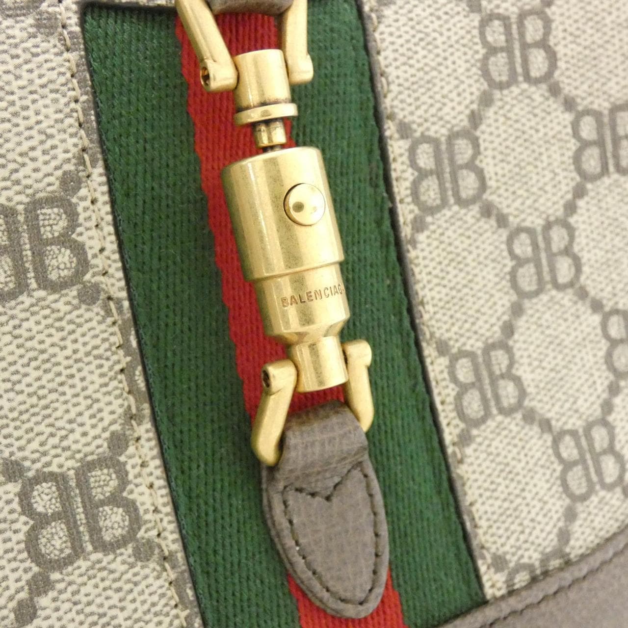 BALENCIAGA 680132 2103U Bag Canvas 黑色 帆布 中古品A - 縮圖 4