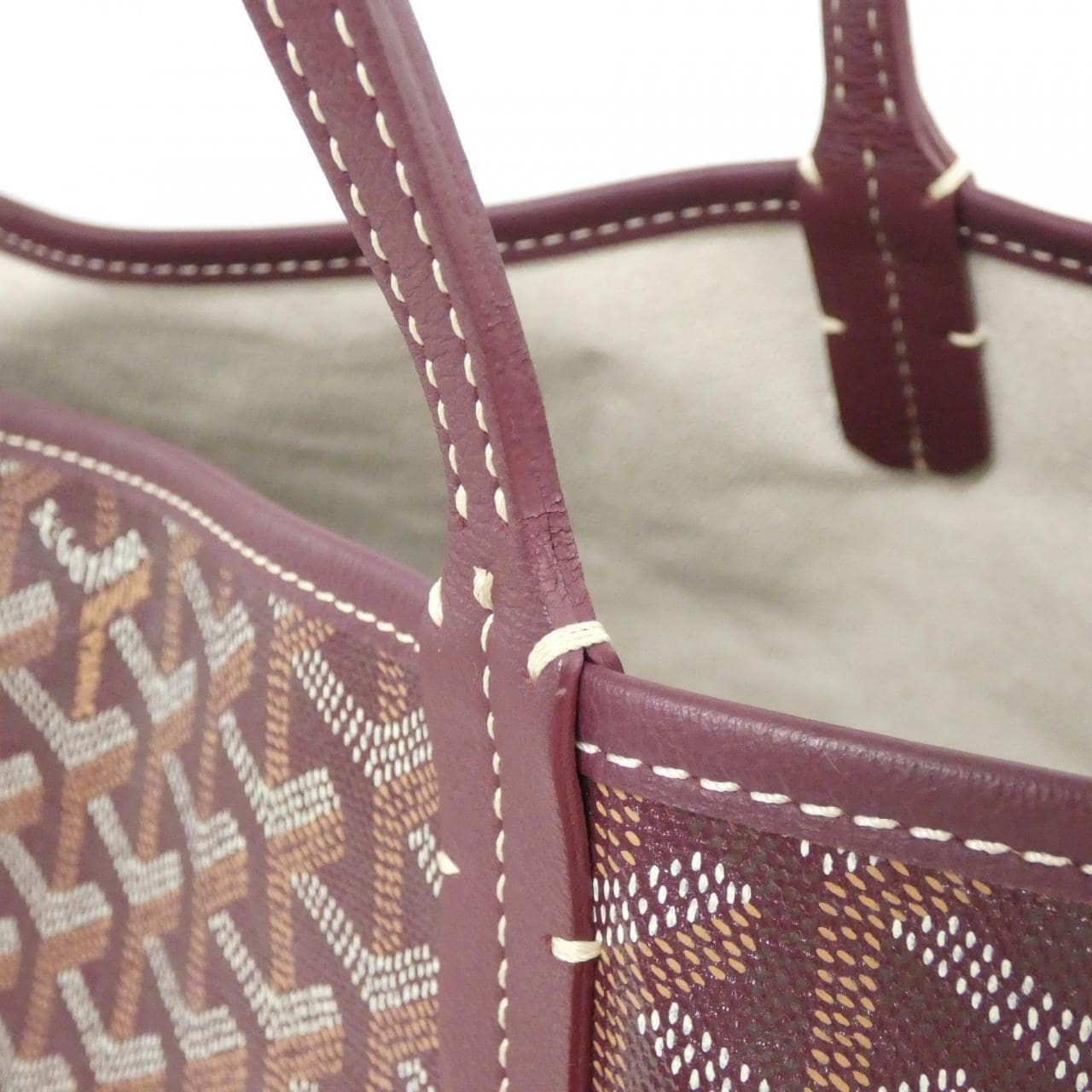 GOYARD Saint Louis AMA LOUIS GM Bag Canvas 黑色 帆布 中古品A - 縮圖 5