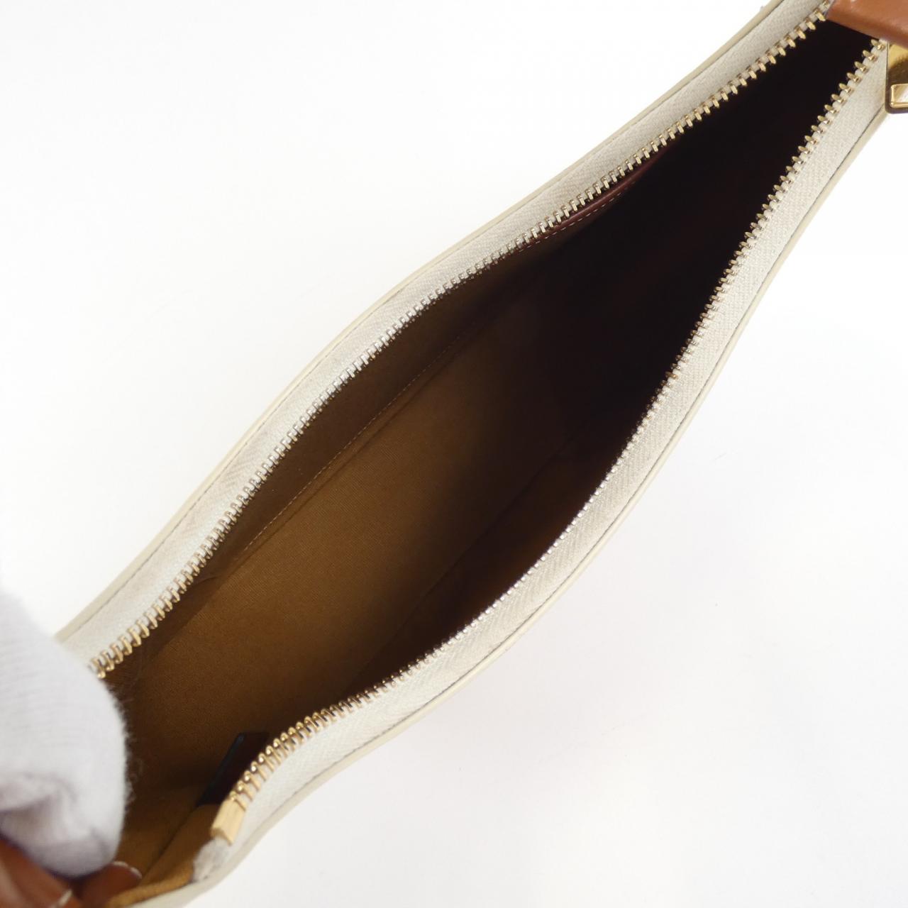 CELINE 193952BZJ Shoulder Bag Canvas 黑色 帆布 中古品B - 縮圖 9