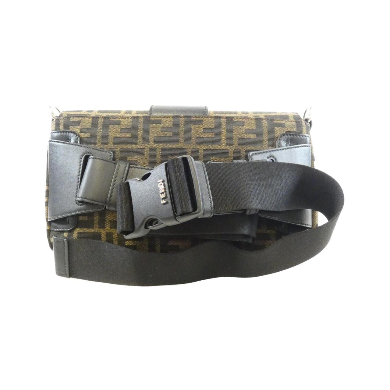 FENDI Baguette 7VA472 A9ZL Belt Canvas Black Canvas - Thumbnail 2