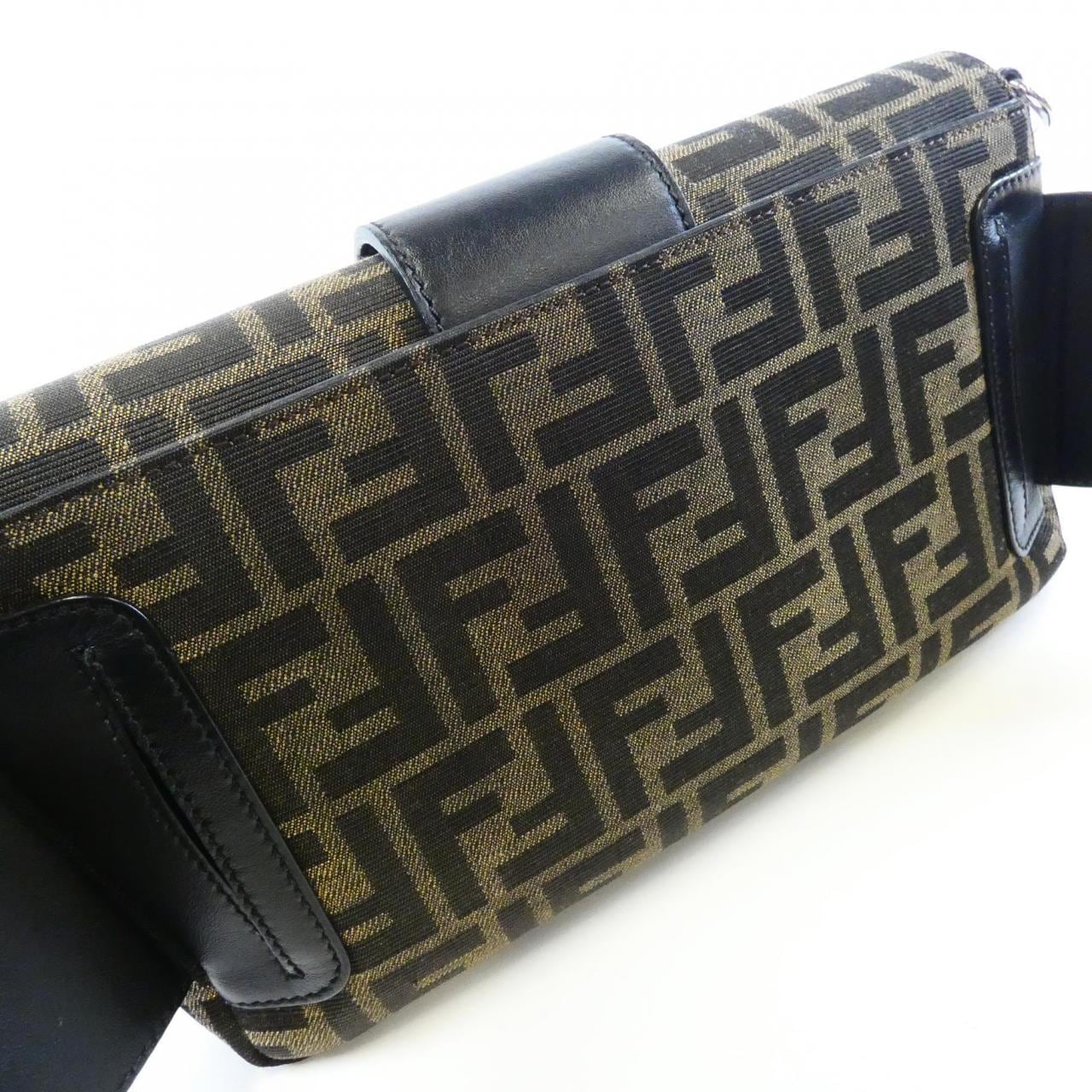 FENDI Baguette 7VA472 A9ZL Belt Canvas Black Canvas - Thumbnail 4