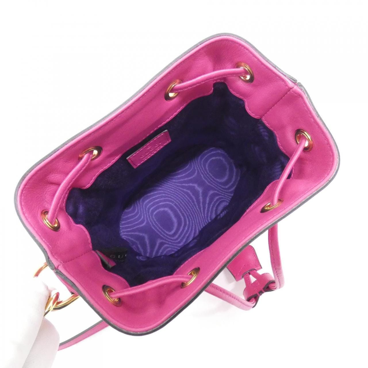 GUCCI GG Matelasse 728231 FABLA Shoulder Bag Leather 黑色 皮革 中古品A - 縮圖 8