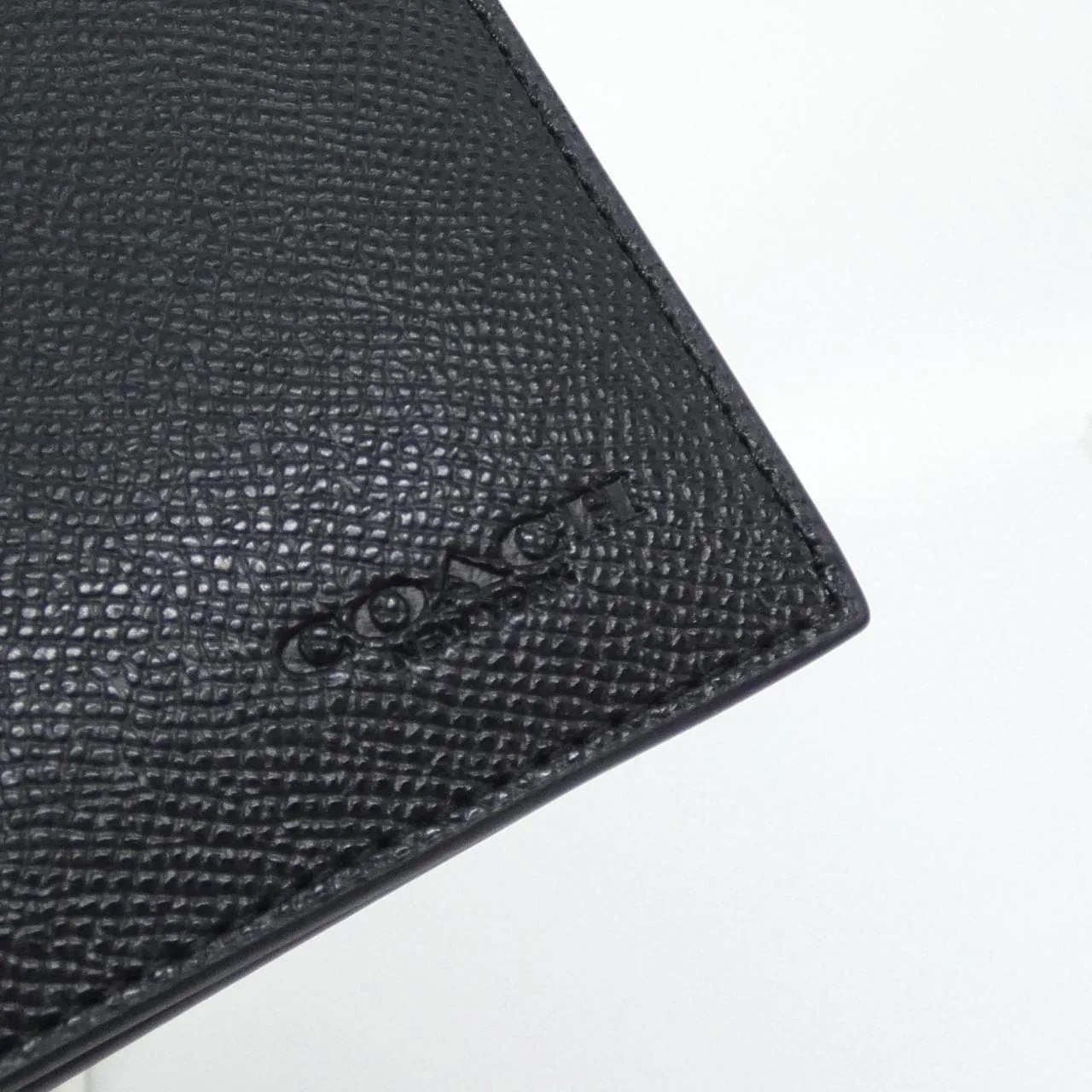 COACH CW355 Coin Case Leather 黑色 皮革 新品 - 縮圖 3