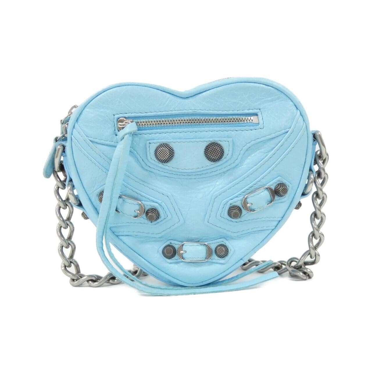 BALENCIAGA Le Cagole 722781 1VG9Y Shoulder Bag Lambskin Black