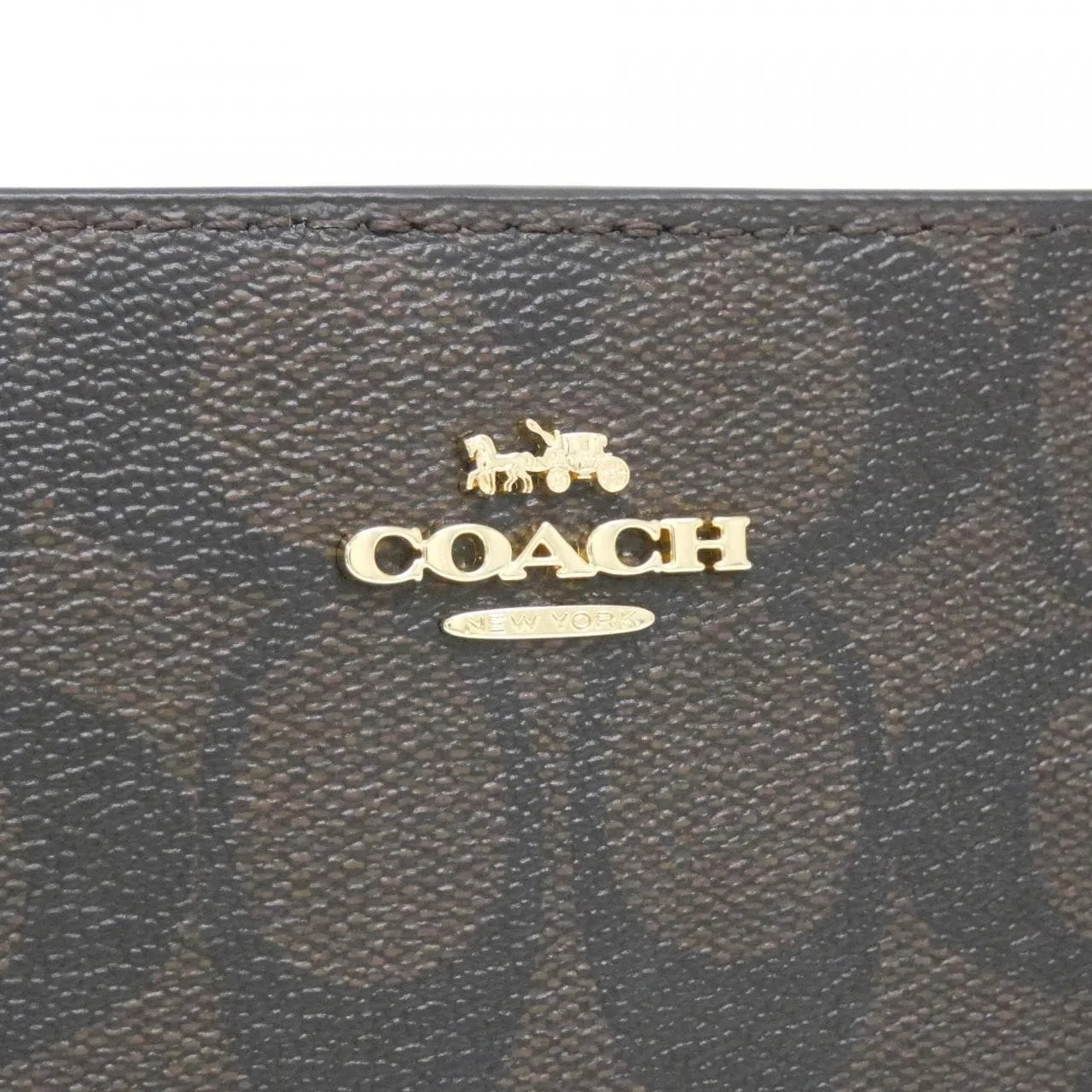 COACH C8714 Wallet Canvas 黑色 帆布 新品 - 縮圖 3