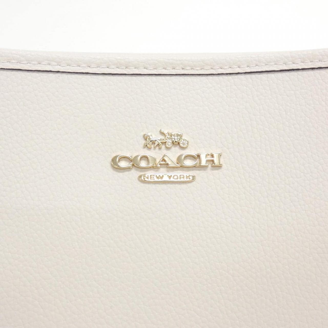COACH CT801 Shoulder Bag Leather Black Leather - Thumbnail 4
