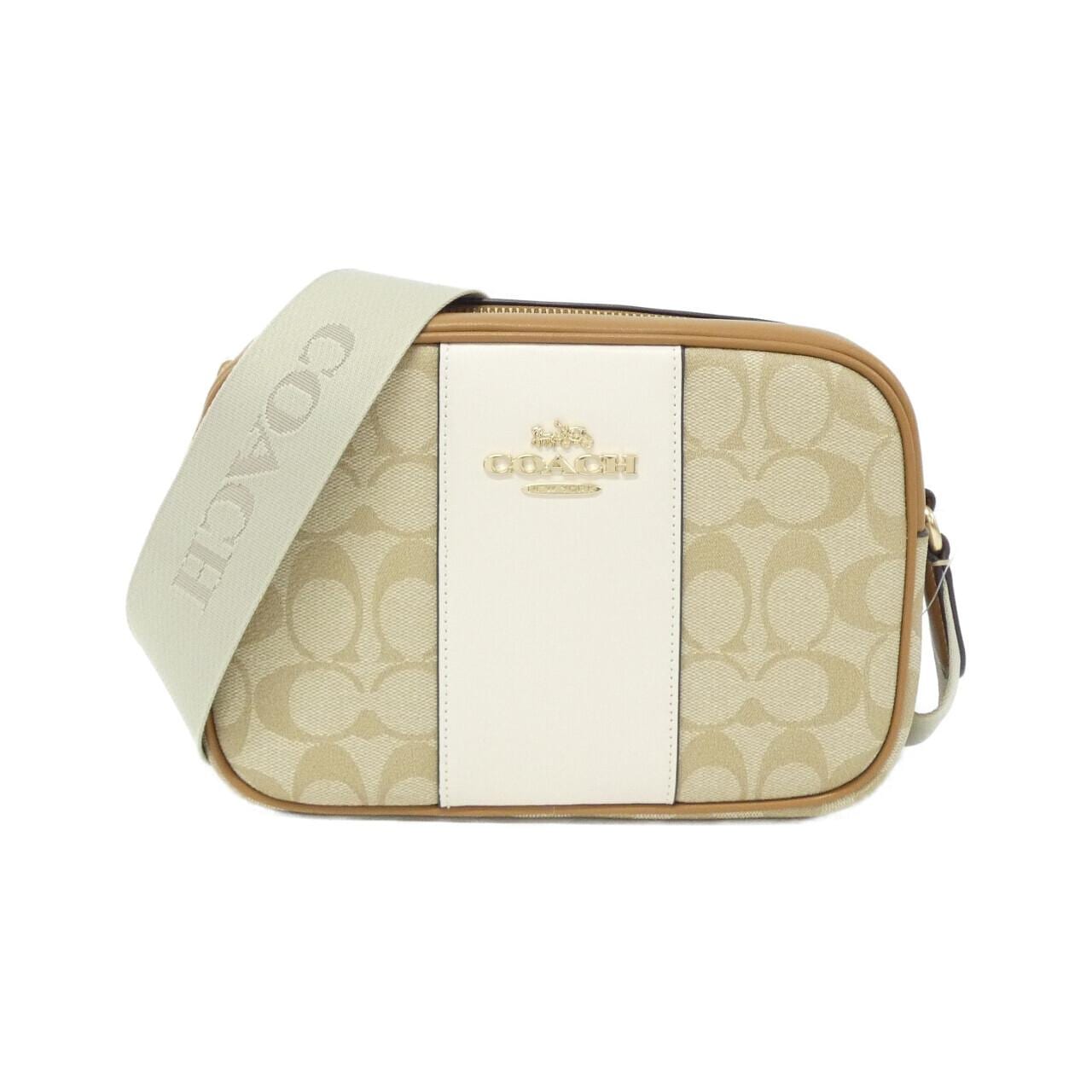 COACH CT255 Shoulder Bag Canvas Black