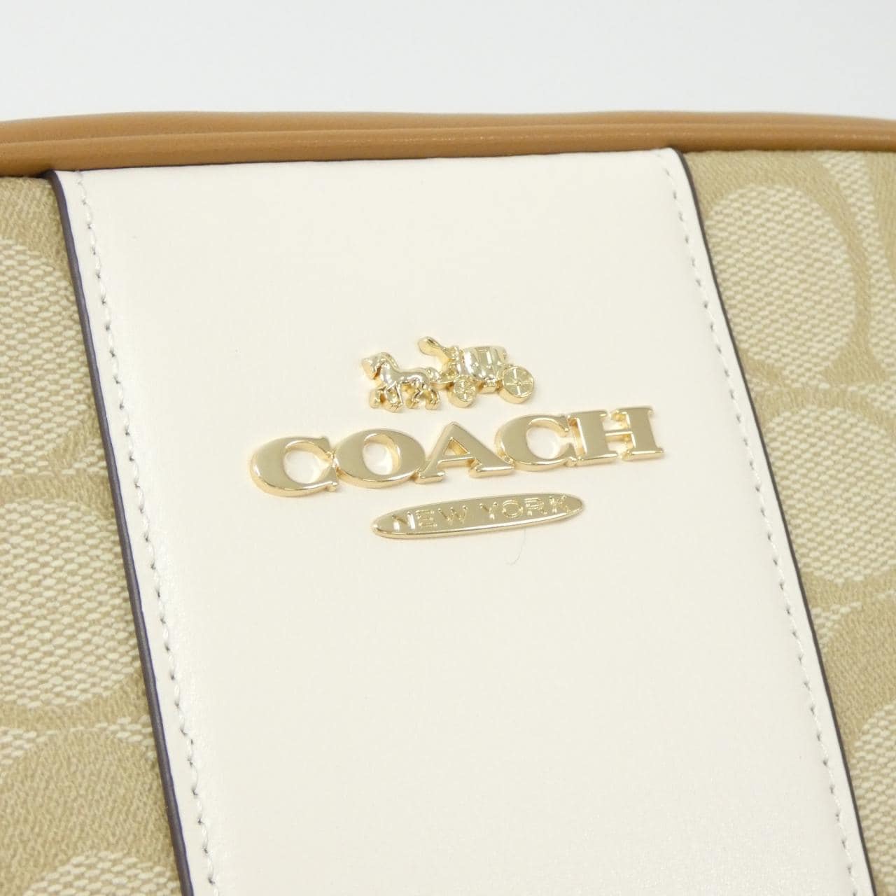 COACH CT255 Shoulder Bag Canvas 黑色 帆布 新品 - 縮圖 4