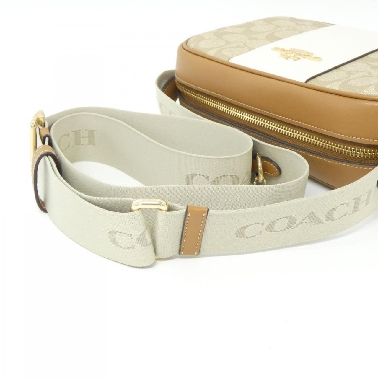 COACH CT255 Shoulder Bag Canvas 黑色 帆布 新品 - 縮圖 5
