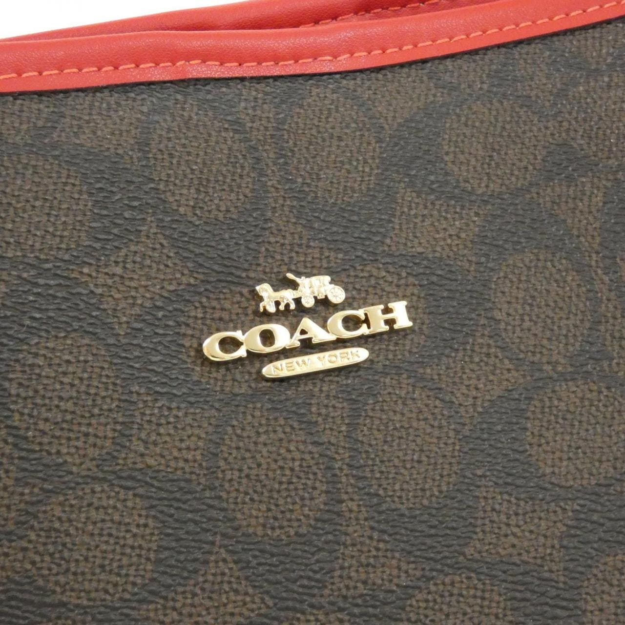 COACH CV976 Handbag Canvas 4