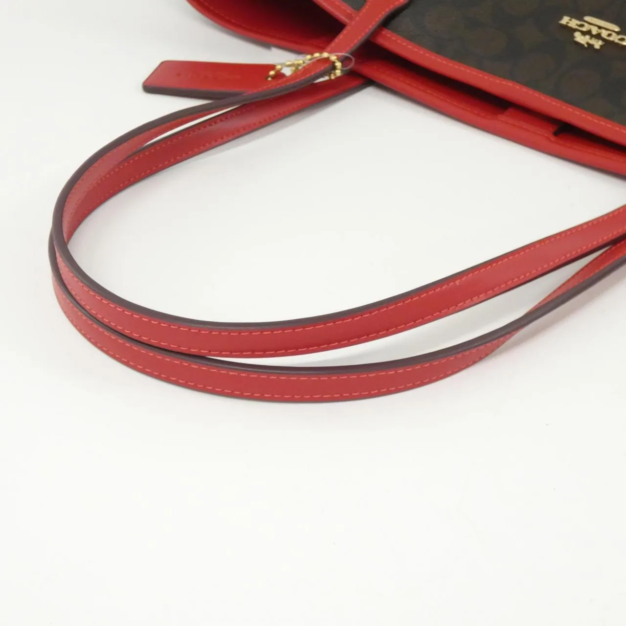 COACH CV976 Handbag Canvas Black Canvas - Thumbnail 5