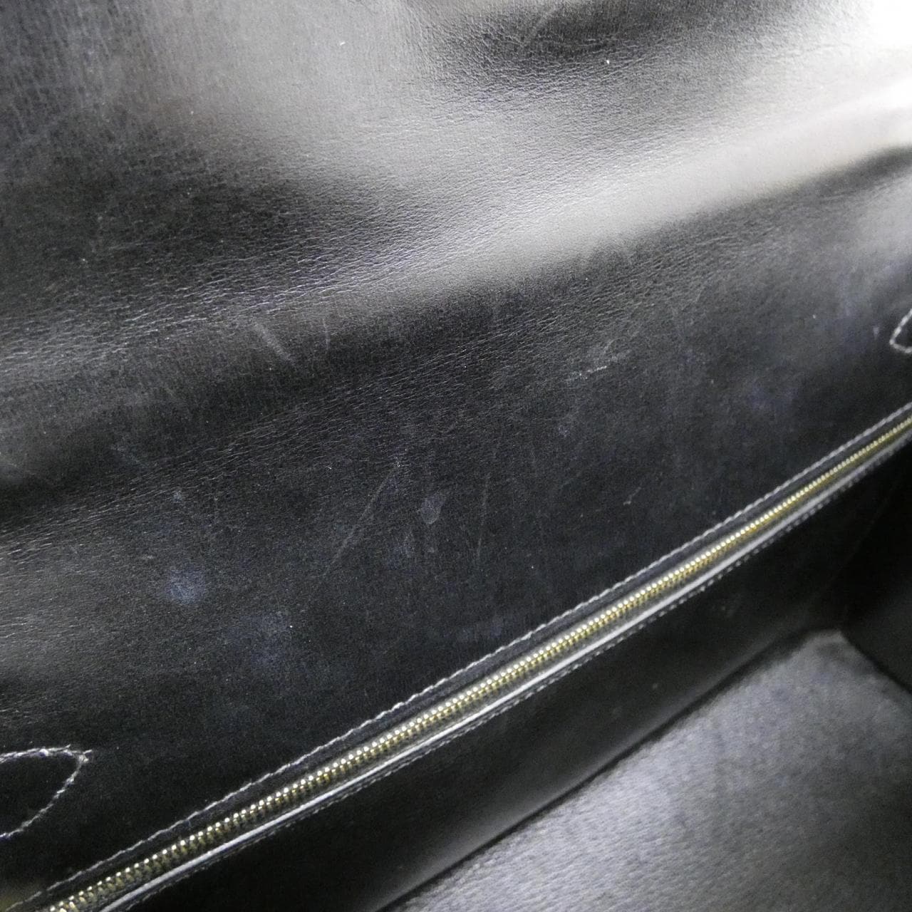 HERMES HERMÈS Kelly 001858CC Bag Box Calf Black Box Calf Leather - Thumbnail 10