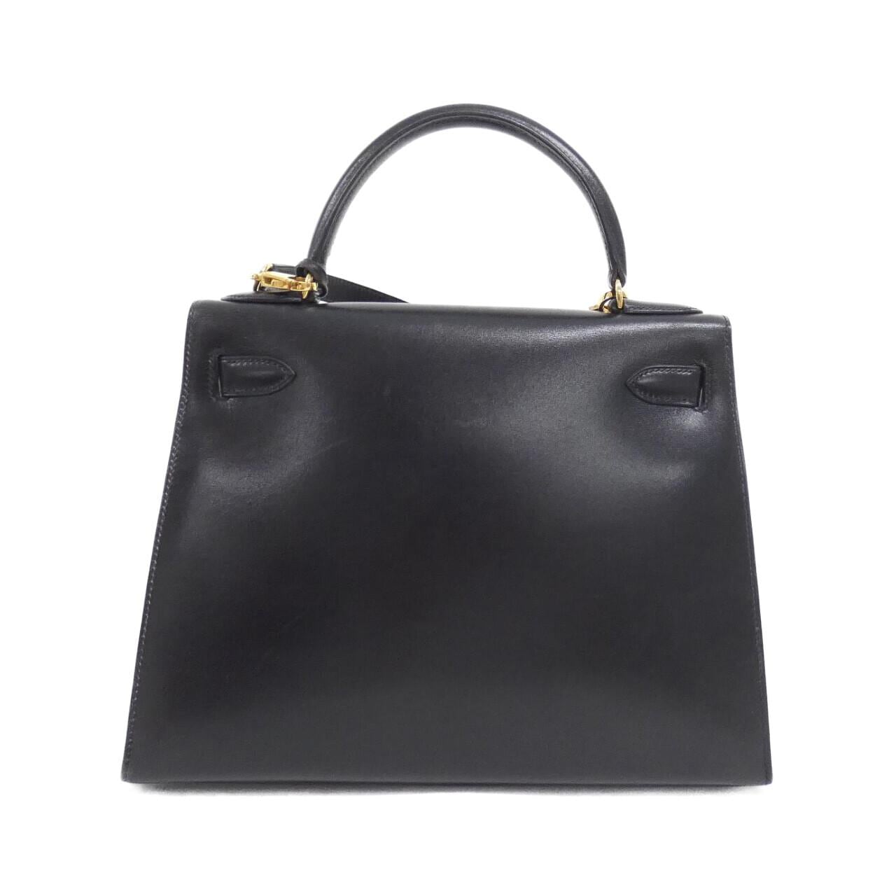HERMES HERMÈS Kelly 001848CC Bag Box Calf Black Box Calf Leather - Thumbnail 2