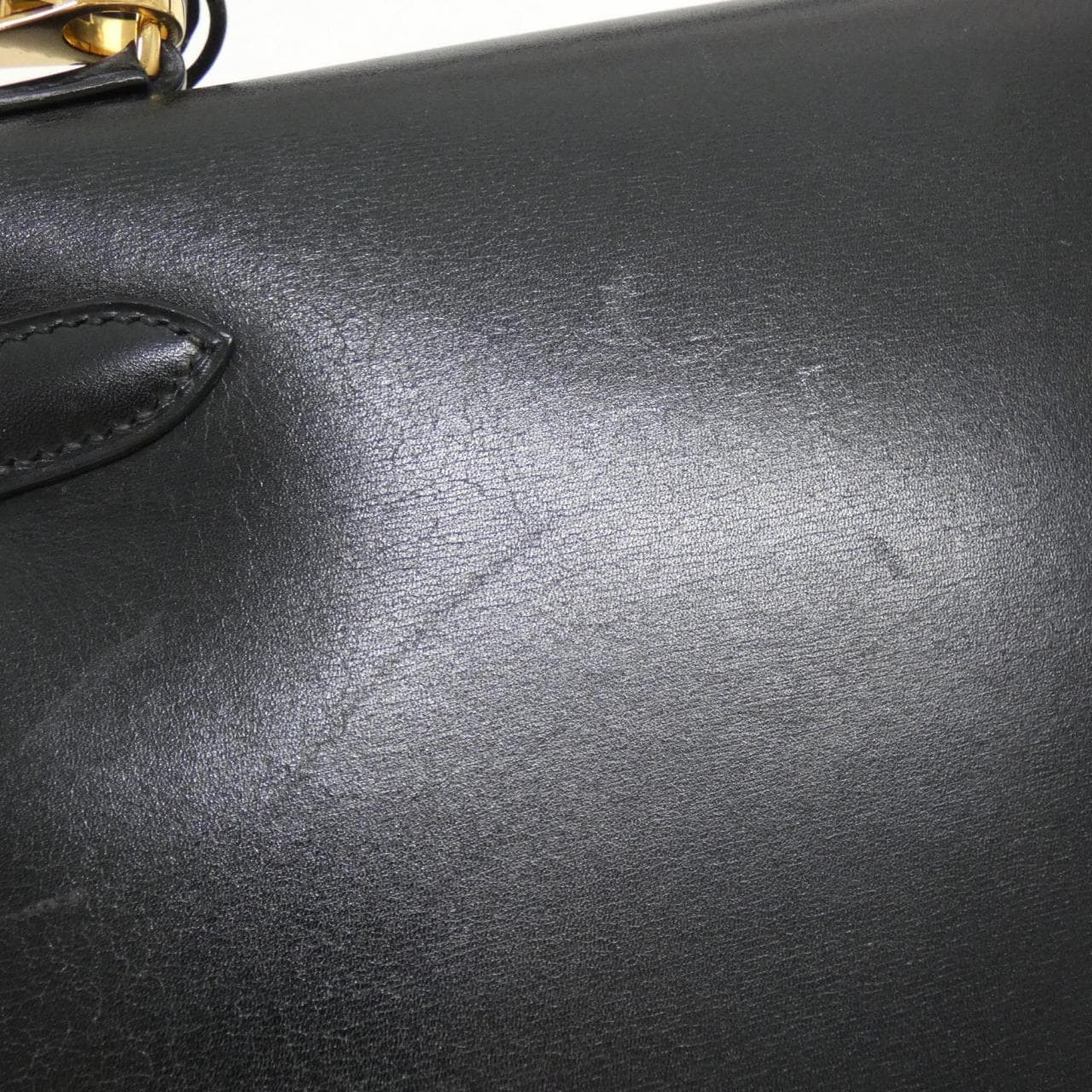 HERMES HERMÈS Kelly 001848CC Bag Box Calf Black Box Calf Leather - Thumbnail 4