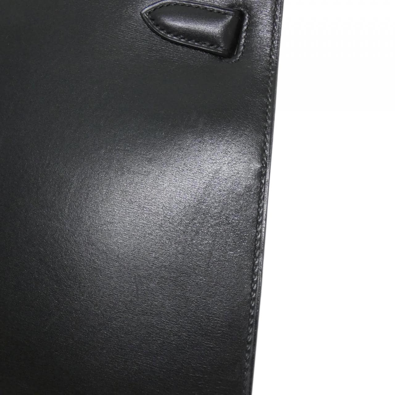 HERMES HERMÈS Kelly 001848CC Bag Box Calf Black Box Calf Leather - Thumbnail 5