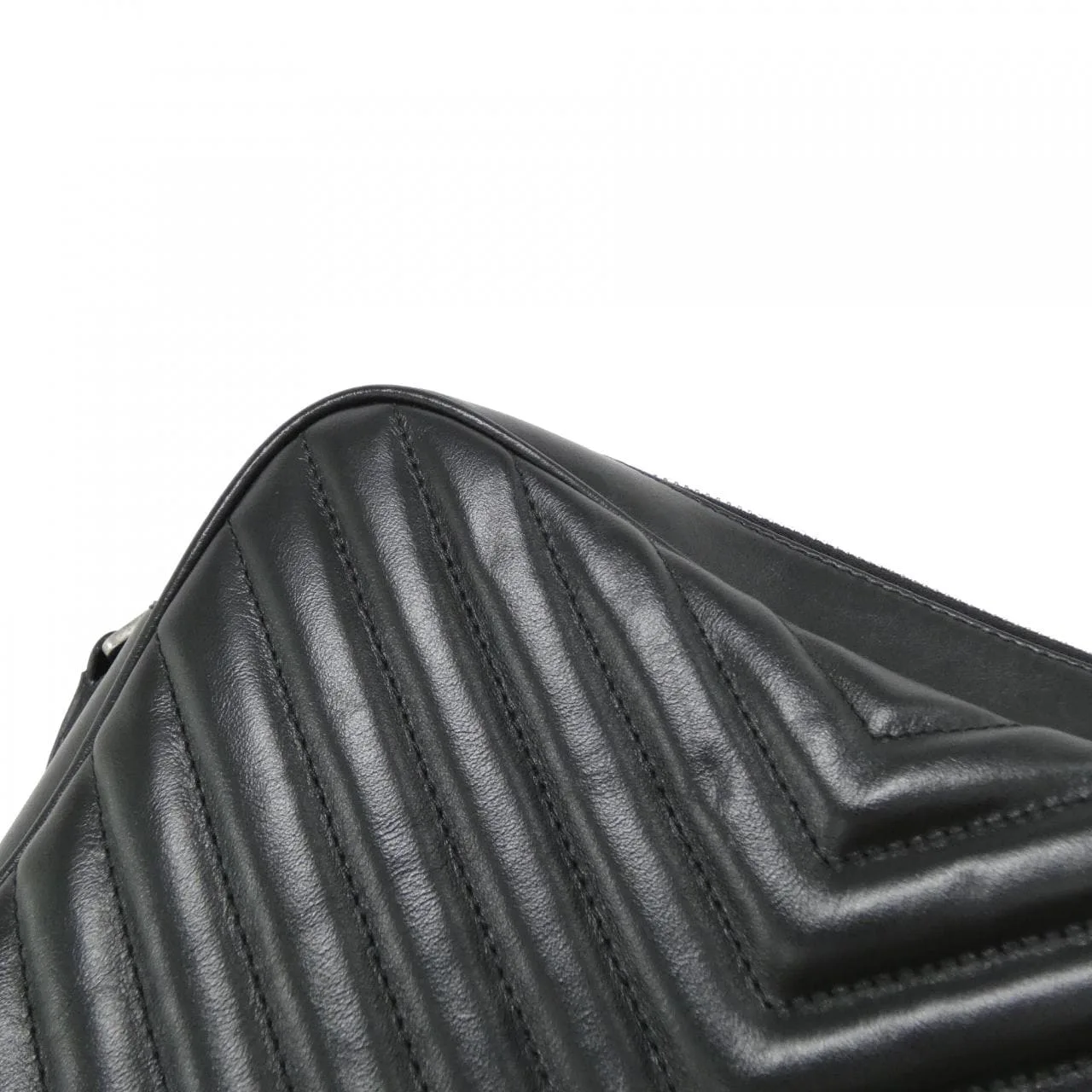 SAINT LAURENT 612544 DV704 Shoulder 黑色 中古品A - 縮圖 5