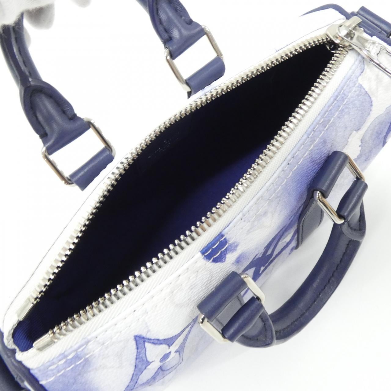 LOUIS VUITTON Keepall M45761 Boston Bag Monogram Blue Monogram Rank A - Thumbnail 5